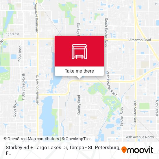 Mapa de Starkey Rd + Largo Lakes Dr