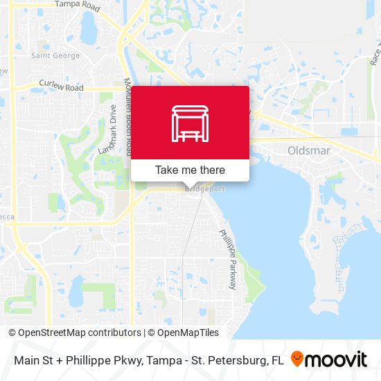 Main St + Phillippe Pkwy map