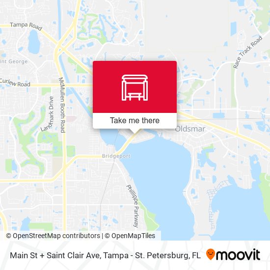 Main St + Saint Clair Ave map