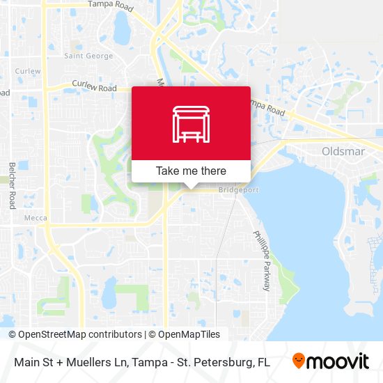 Mapa de Main St + Muellers Ln