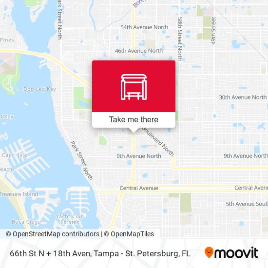 66th St N + 18th Aven map