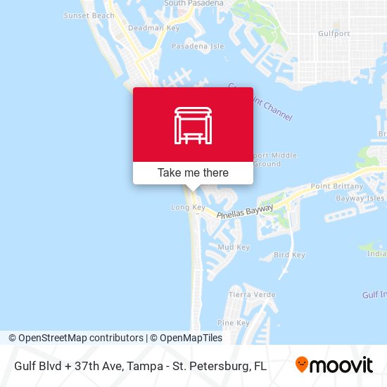 Gulf Blvd + 37th Ave map