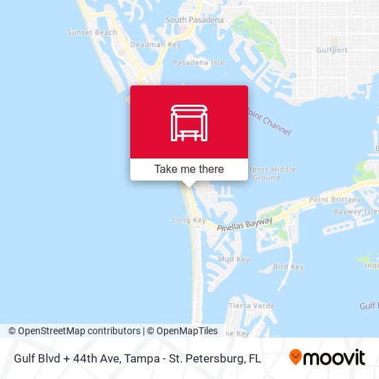 Mapa de Gulf Blvd + 44th Ave