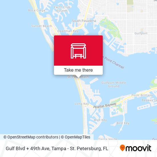 Gulf Blvd + 49th Ave map