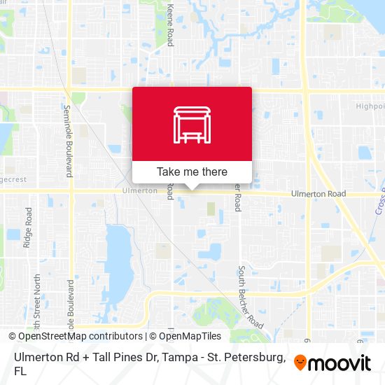 Ulmerton Rd + Tall Pines Dr map