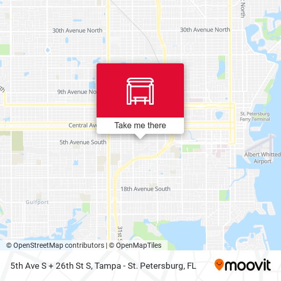 5th Ave S + 26th St S map