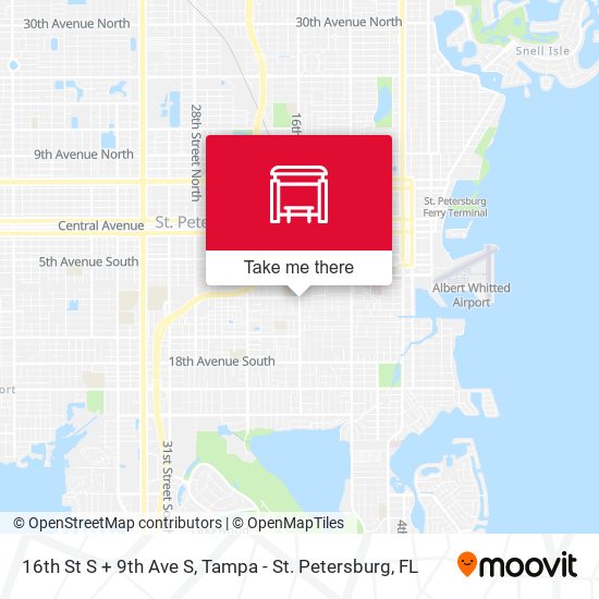 Mapa de 16th St S + 9th Ave S