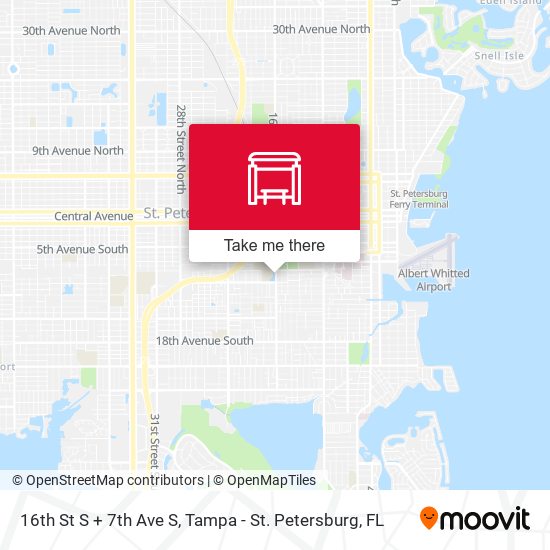 16th St S + 7th Ave S map