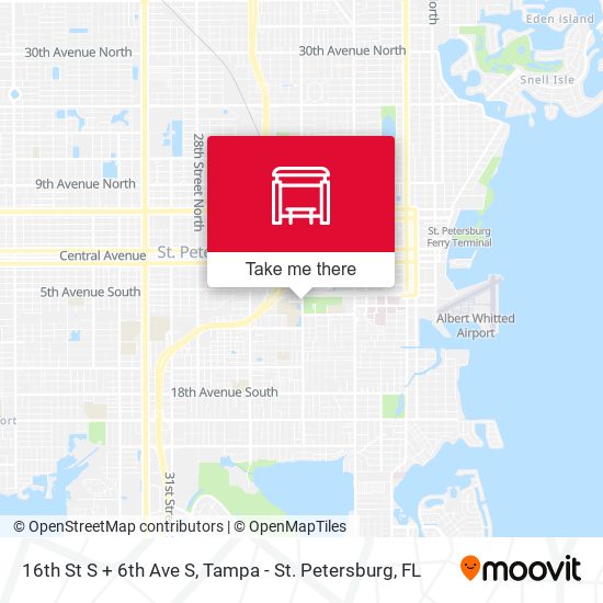 16th St S + 6th Ave S map