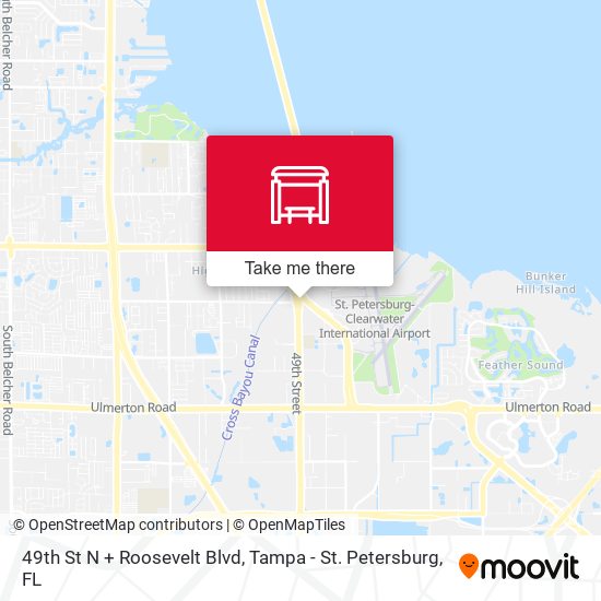 49th St N + Roosevelt Blvd map