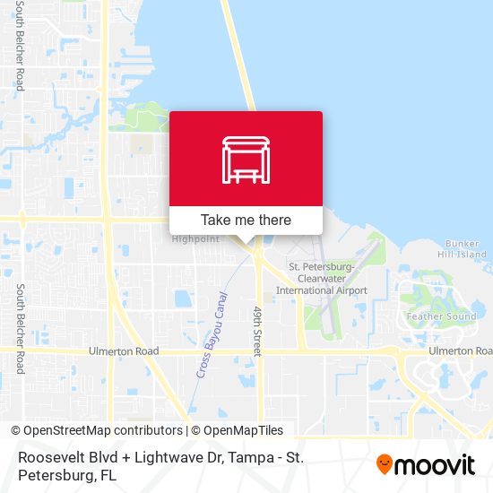 Roosevelt Blvd + Lightwave Dr map
