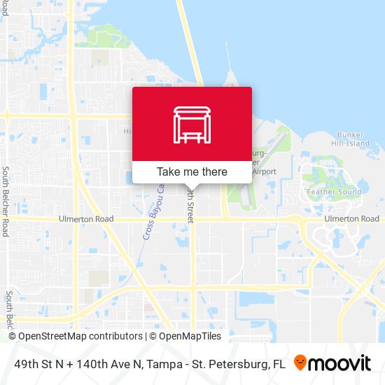 49th St N + 140th Ave N map