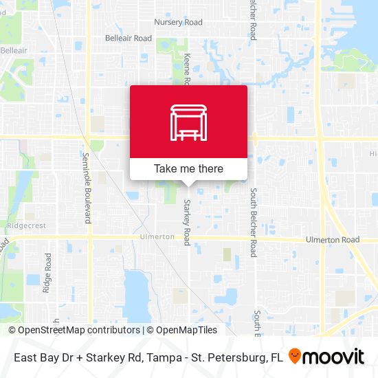 East Bay Dr + Starkey Rd map