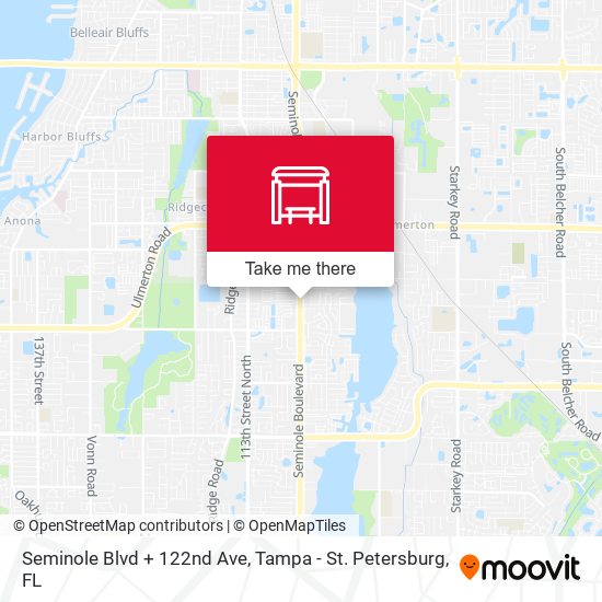 Seminole Blvd + 122nd Ave map
