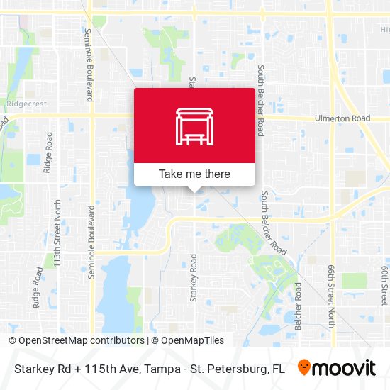 Starkey Rd + 115th Ave map