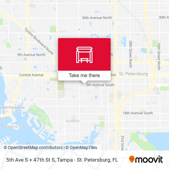 5th Ave S + 47th St S map