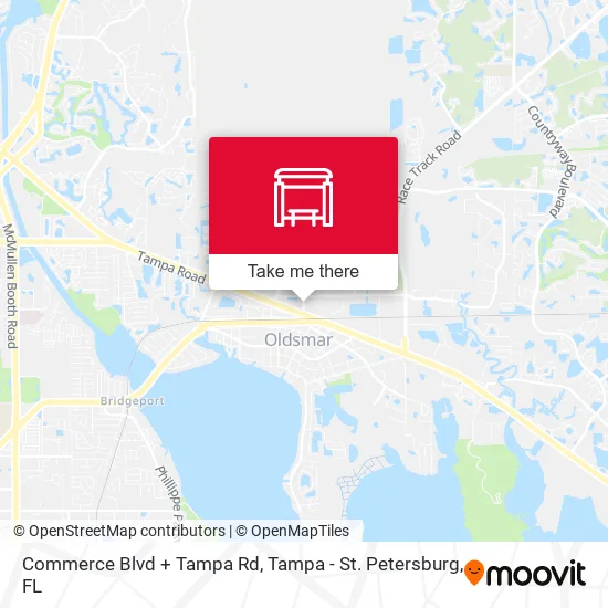 Commerce Blvd + Tampa Rd map