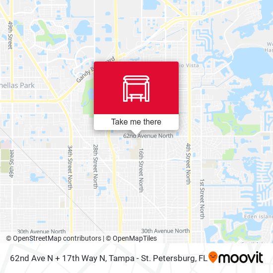 Mapa de 62nd Ave N + 17th Way N