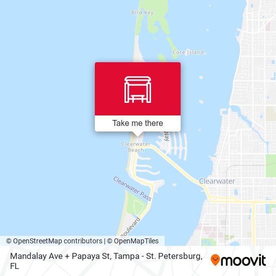 Mapa de Mandalay Ave + Papaya St