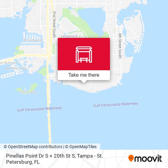 Mapa de Pinellas Point Dr S + 20th St S