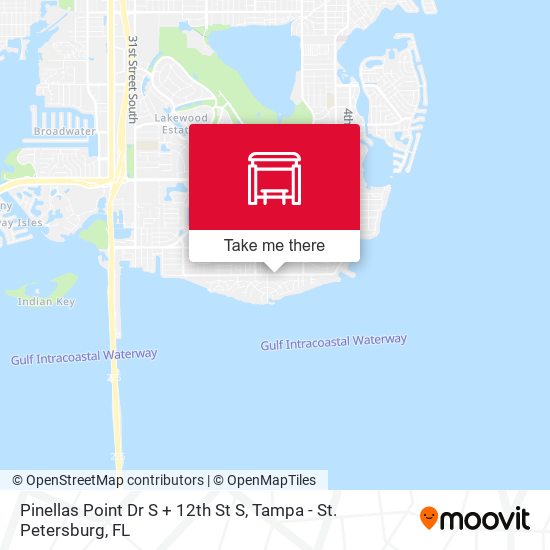 Mapa de Pinellas Point Dr S + 12th St S