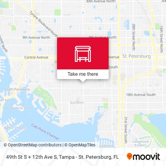 Mapa de 49th St S + 12th Ave S