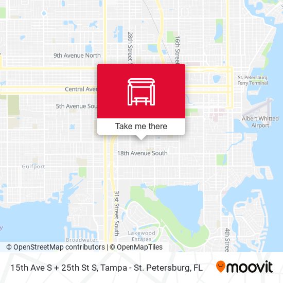 Mapa de 15th Ave S + 25th St S