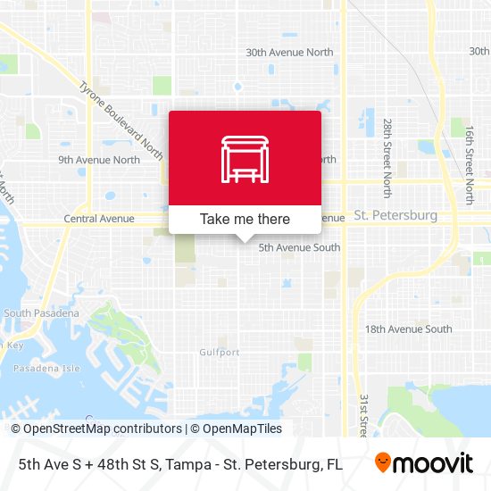 Mapa de 5th Ave S + 48th St S