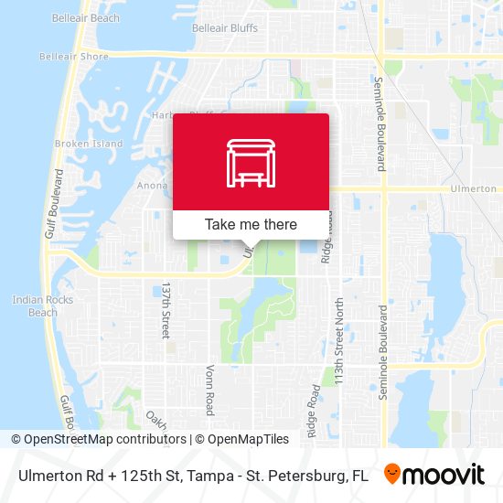 Ulmerton Rd + 125th St map