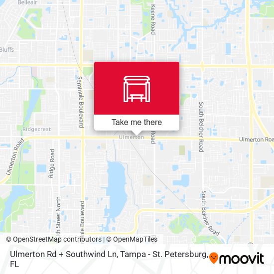 Ulmerton Rd + Southwind Ln map