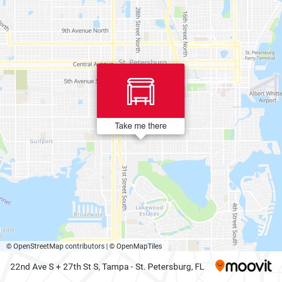 Mapa de 22nd Ave S + 27th St S