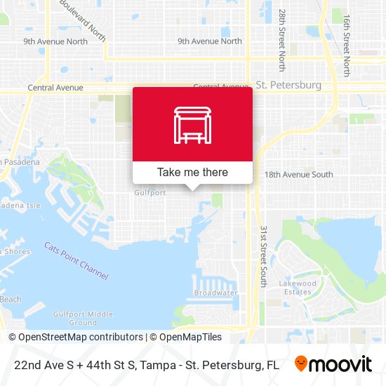 Mapa de 22nd Ave S + 44th St S