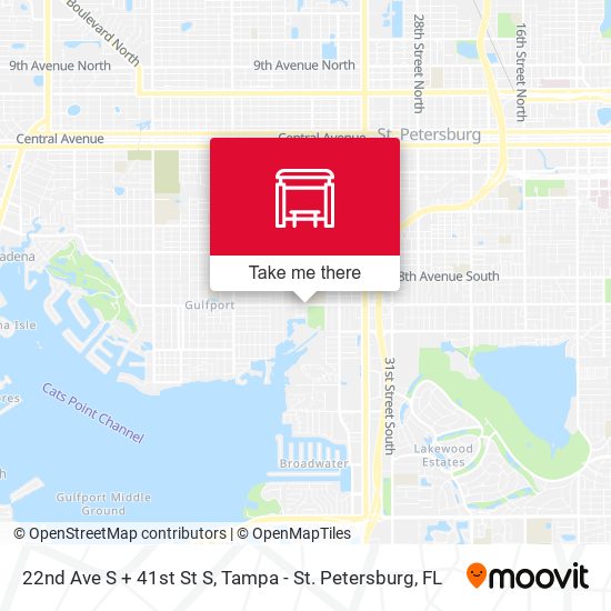Mapa de 22nd Ave S + 41st St S
