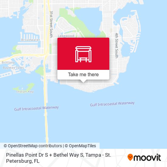 Pinellas Point Dr S + Bethel Way S map