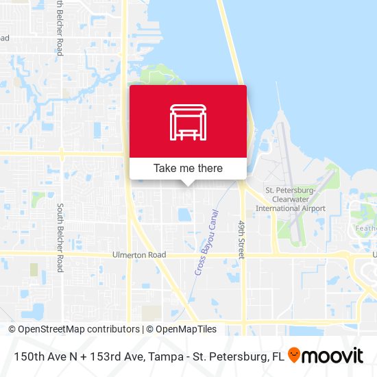 150th Ave N + 153rd Ave map