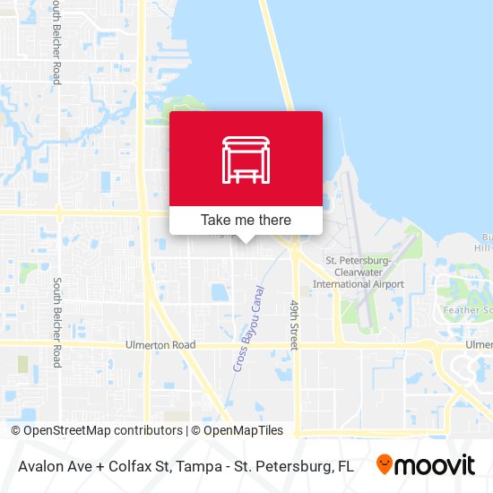 Avalon Ave + Colfax St map