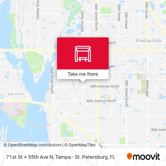 Mapa de 71st St + 55th Ave N