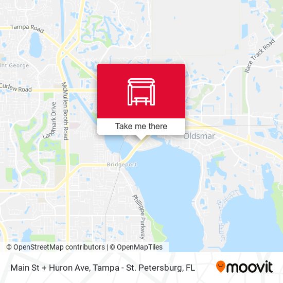Main St + Huron Ave map