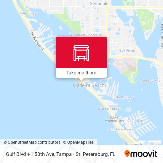 Mapa de Gulf Blvd + 150th Ave