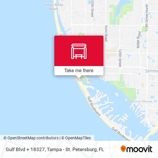Gulf Blvd + 18327 map