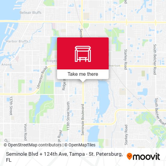 Mapa de Seminole Blvd + 124th Ave