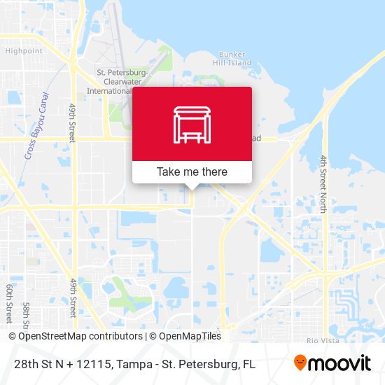 Mapa de 28th St N + 12115