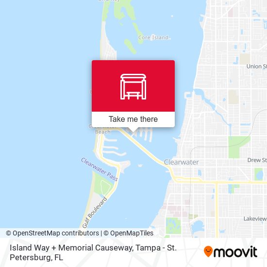 Island Way + Memorial Causeway map
