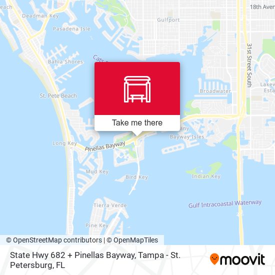 Mapa de State Hwy 682 + Pinellas Bayway