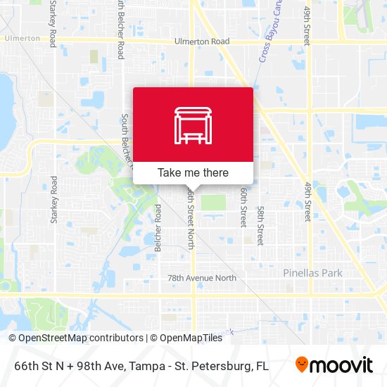 Mapa de 66th St N + 98th Ave