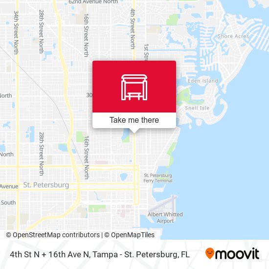 Mapa de 4th St N + 16th Ave N