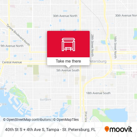 40th St S + 4th Ave S map