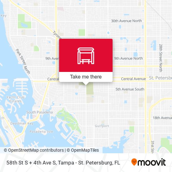 58th St S + 4th Ave S map