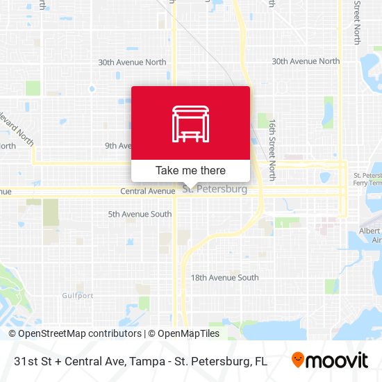 31st St + Central Ave map