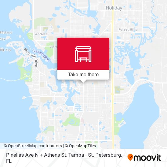 Mapa de Pinellas Ave N + Athens St